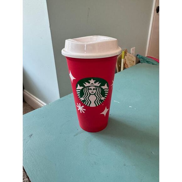 2 Starbucks Cups - Starbucks Holiday 2021 Tumbler, Venti Green, plus BONUS cup - Picture 12 of 13